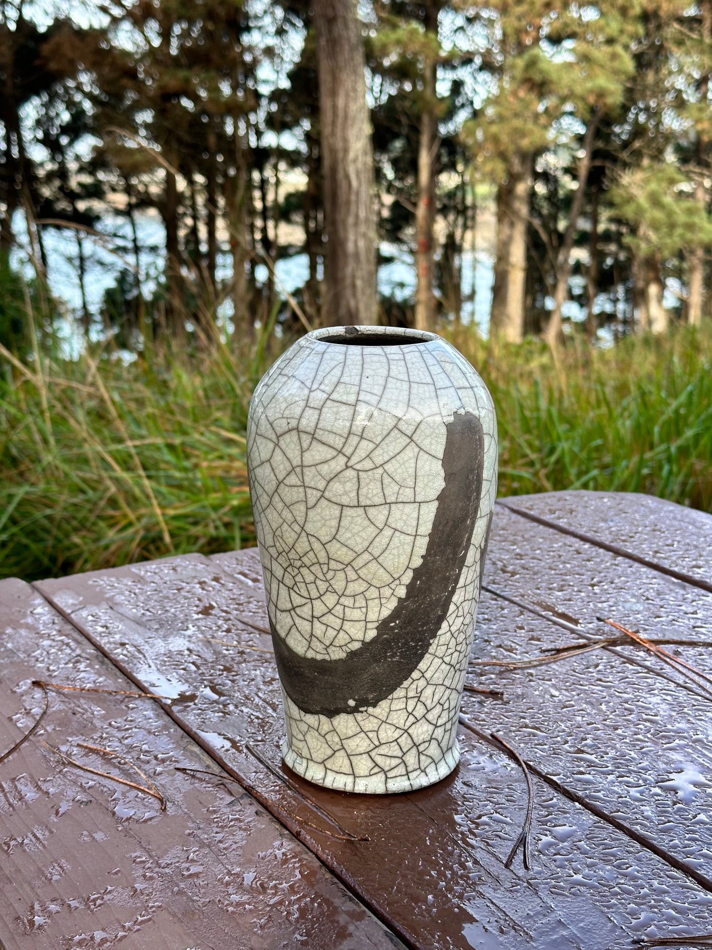 Raku Fired Vase #6