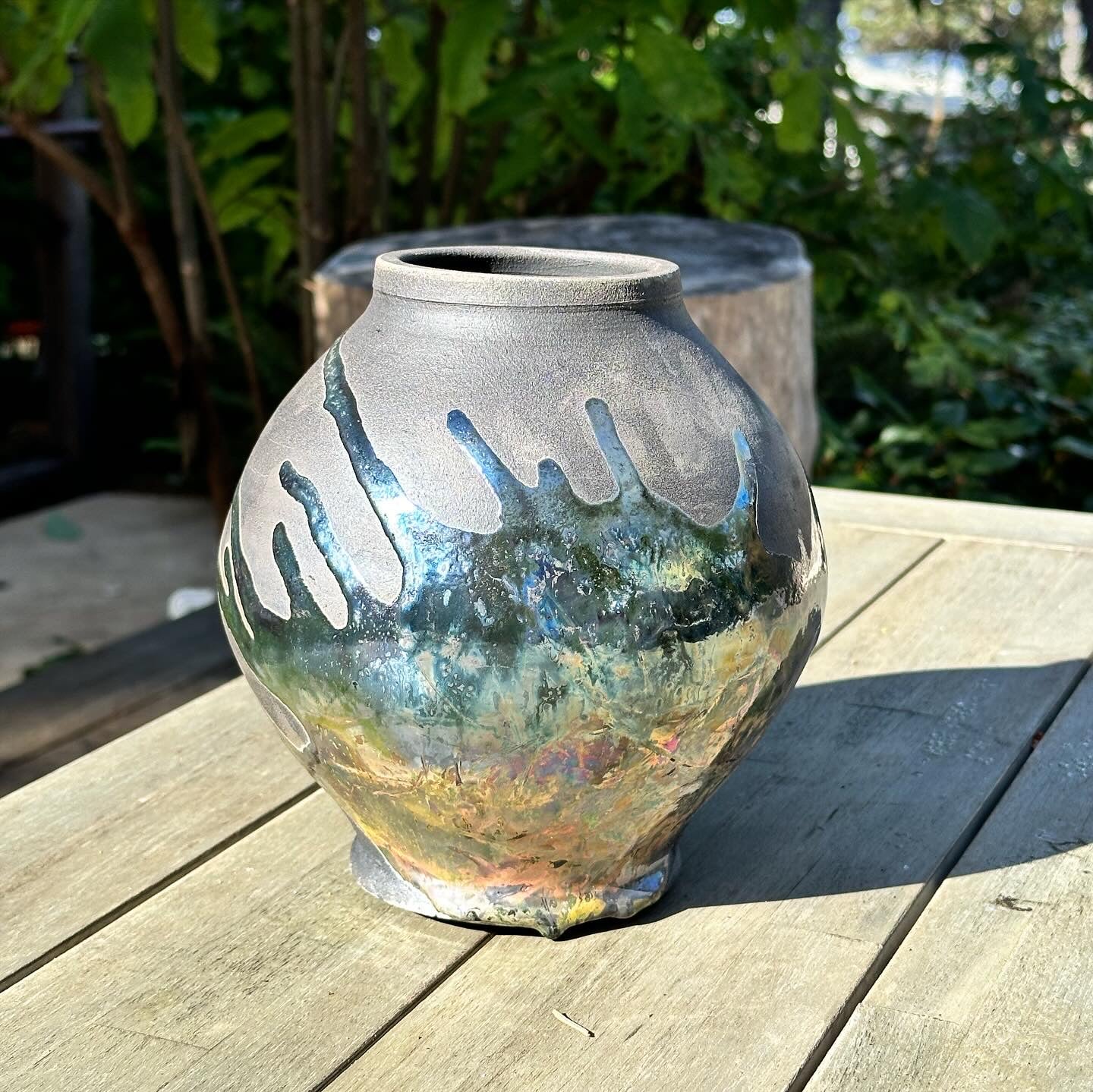 Raku Fired Vase #2