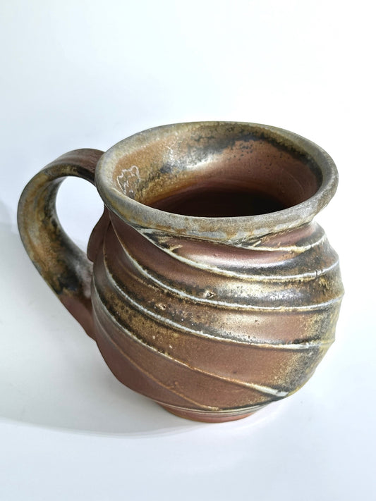 Wood Fired Spiral Mug #1