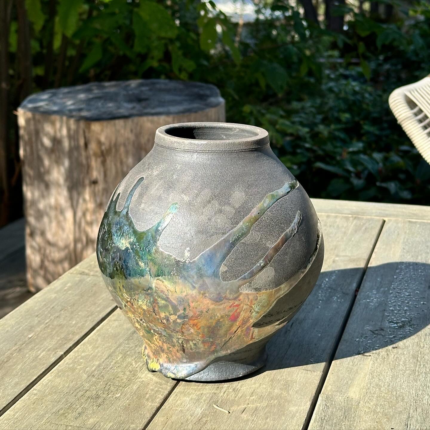 Raku Fired Vase #2