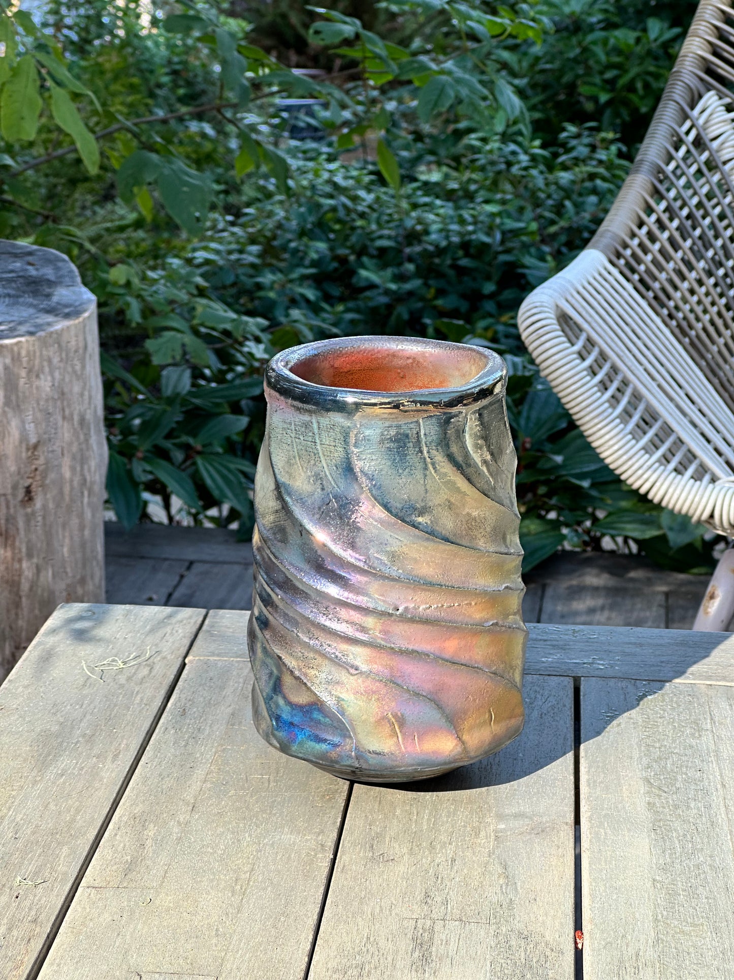 Raku Fired Vase #3