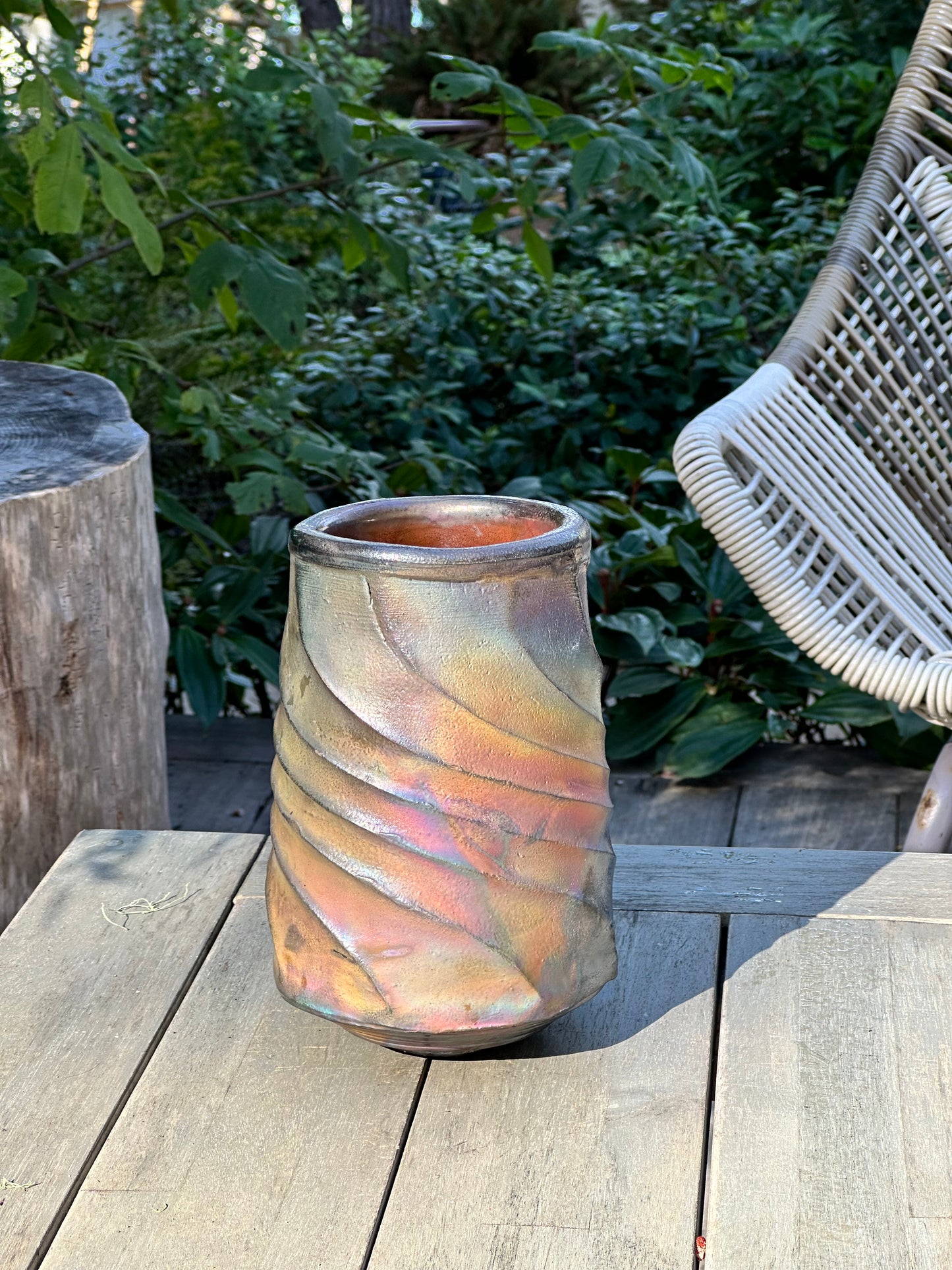 Raku Fired Vase #3